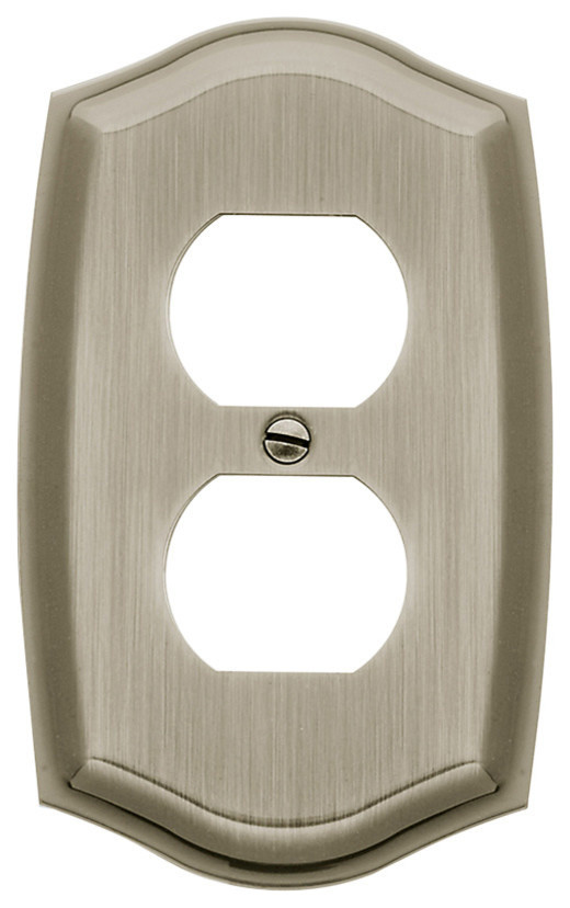 4757260 Single Outlet Colonial Switch Plate, Bright Chrome