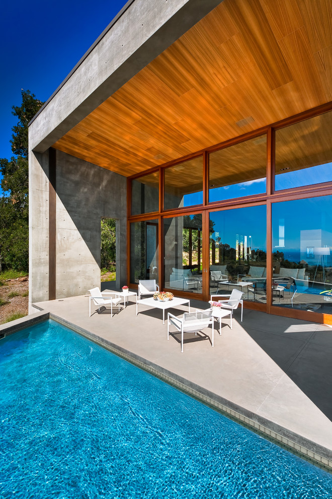 Photo of a contemporary pool in Santa Barbara.