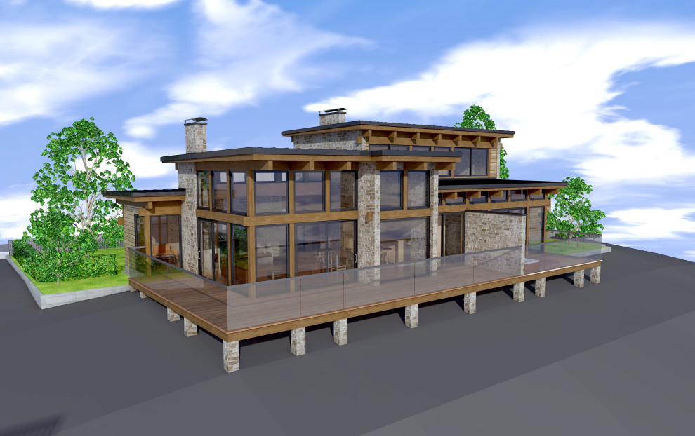 TIMBER FRAME HOUSE TF 3450