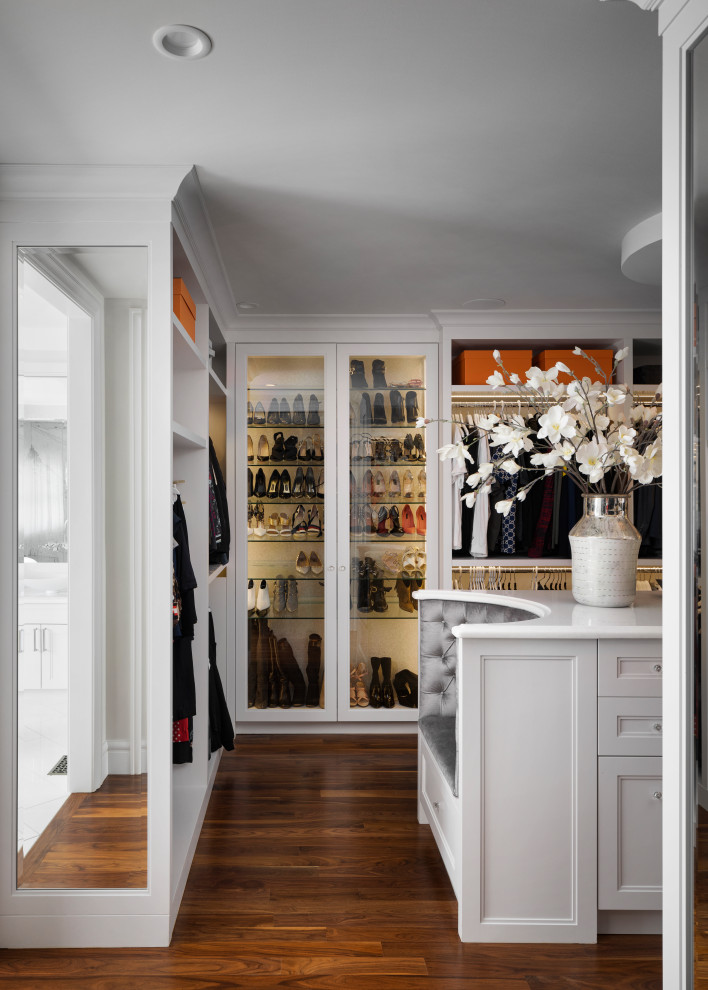 Design ideas for an eclectic storage and wardrobe in Calgary.