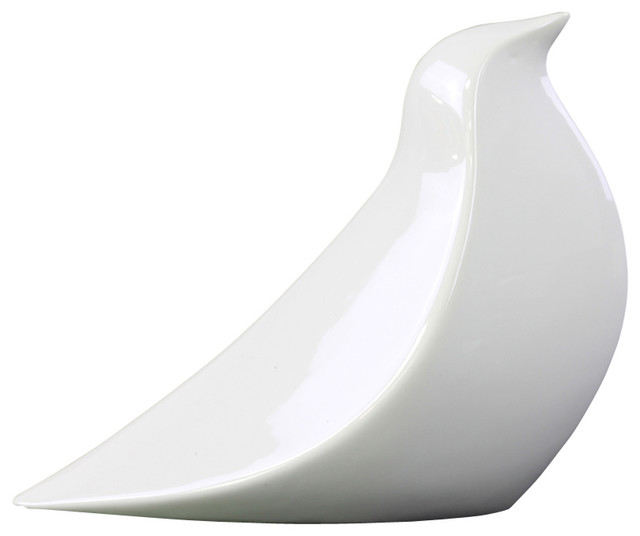 Ceramic Abstract Bird Sculpture Modern Decorative Objects And