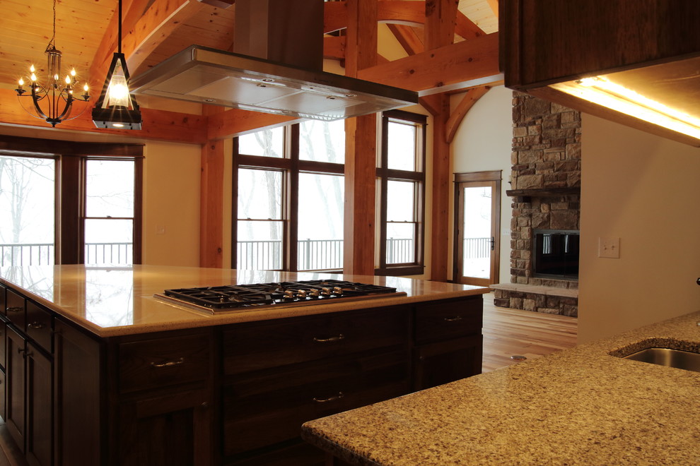 Inspiration for a rustic home design remodel in Grand Rapids