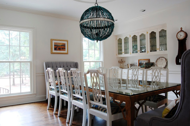 Design ideas for a transitional dining room in Wilmington.