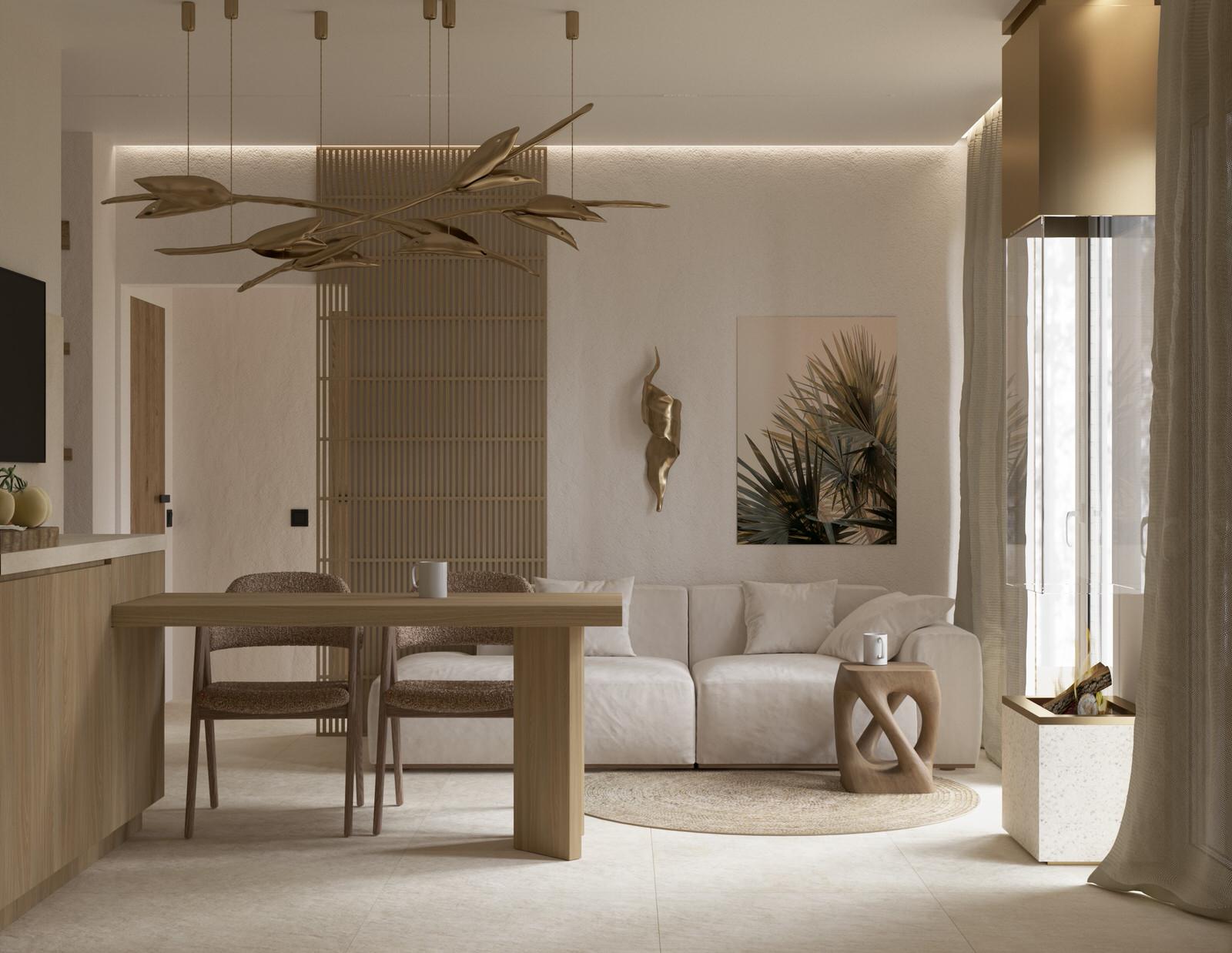 Проект загородного дома в Ленинградской области, стиль джапанди