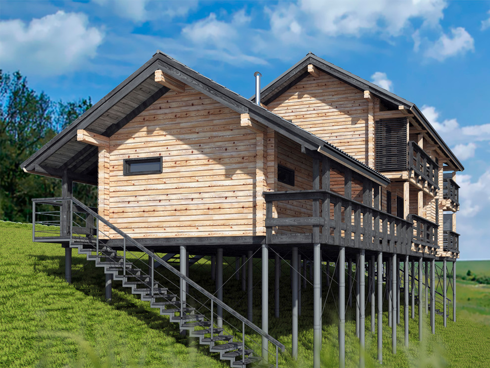 Дом на склоне