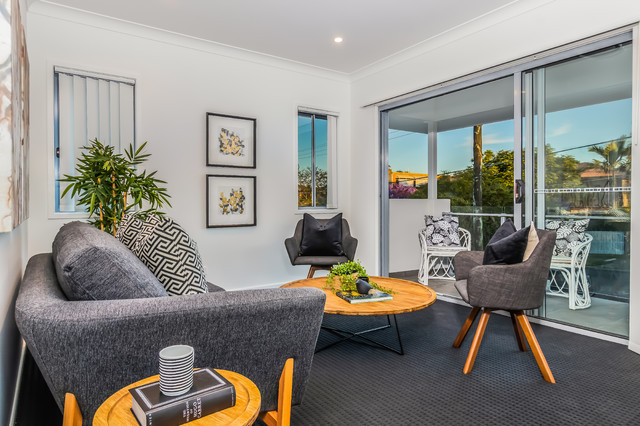 Coorparoo Contemporary contemporary-vardagsrum