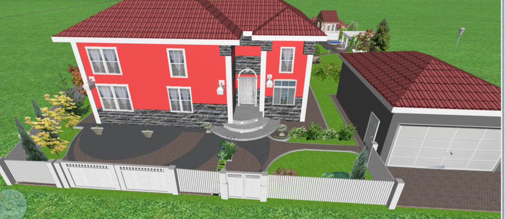 Схема, зонирование огорода, участок в Ревде