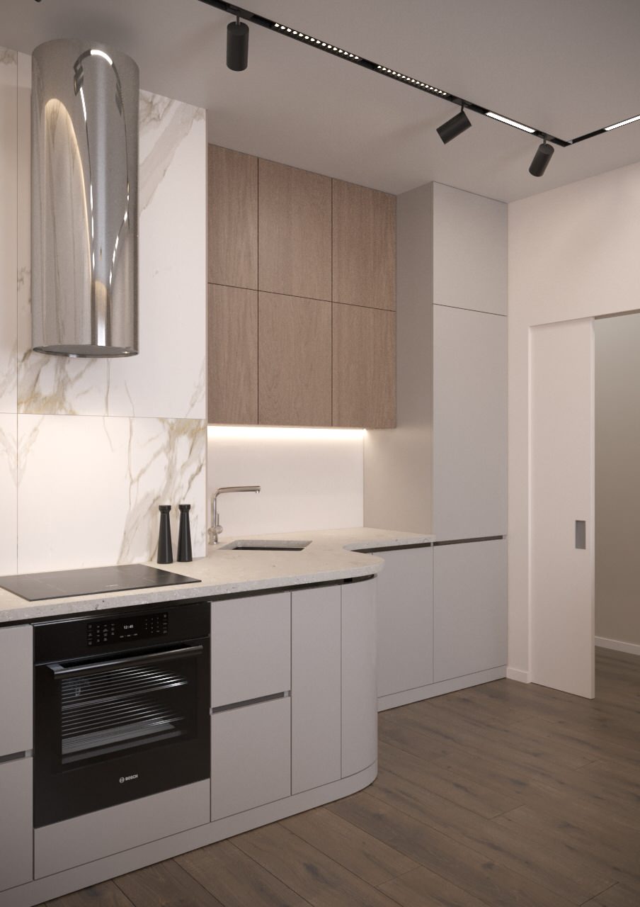 ЖК ЗилАрт дизайн интерьера для семьи из двух человек.