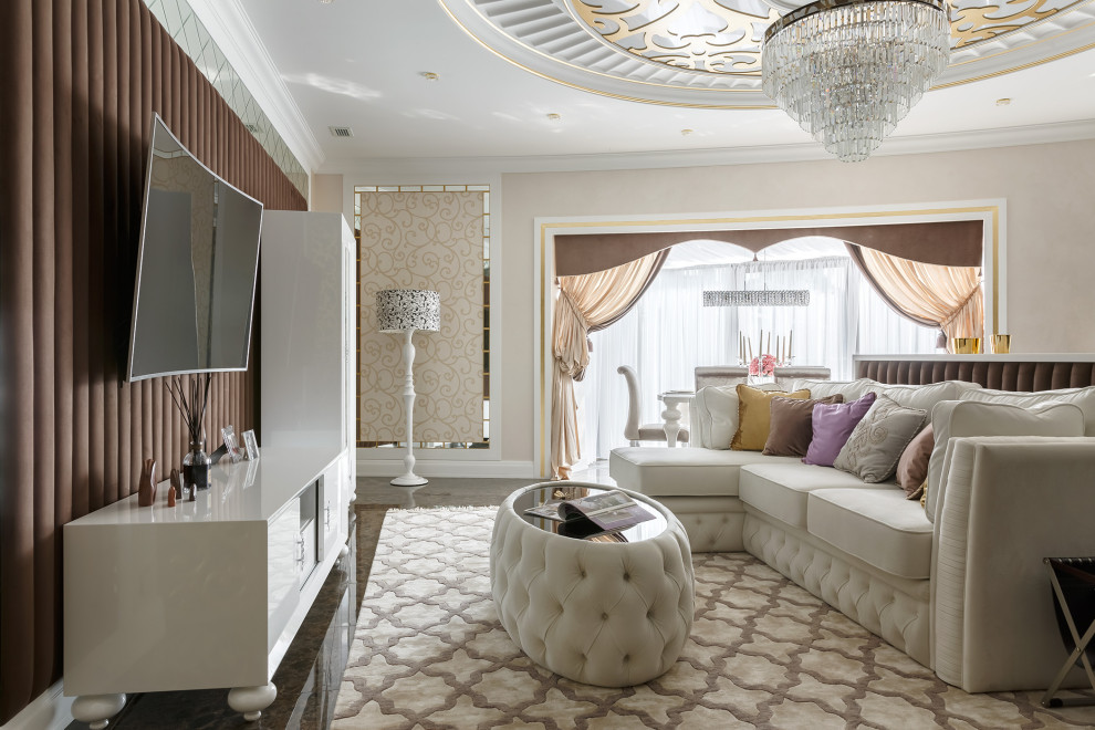 Мебель и мягкие стеновые панели для проекта дизайнера Натальи Резцовой