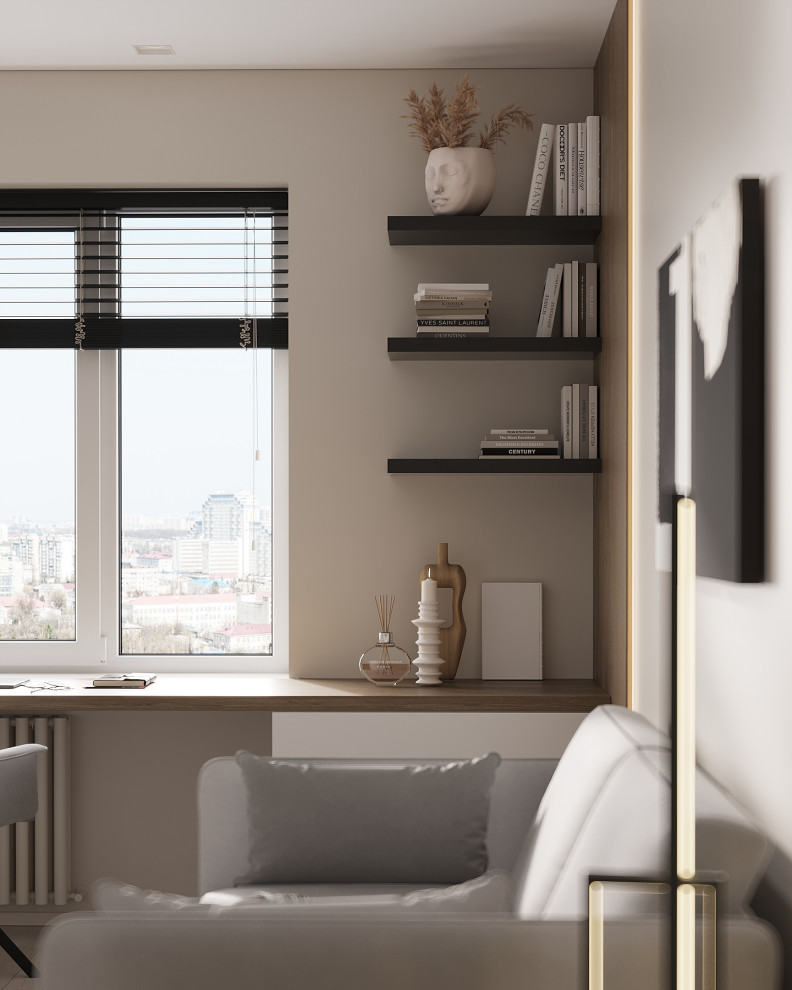 Современный интерьер в ЖК «Znak», Ижевск, 73 кв. м2