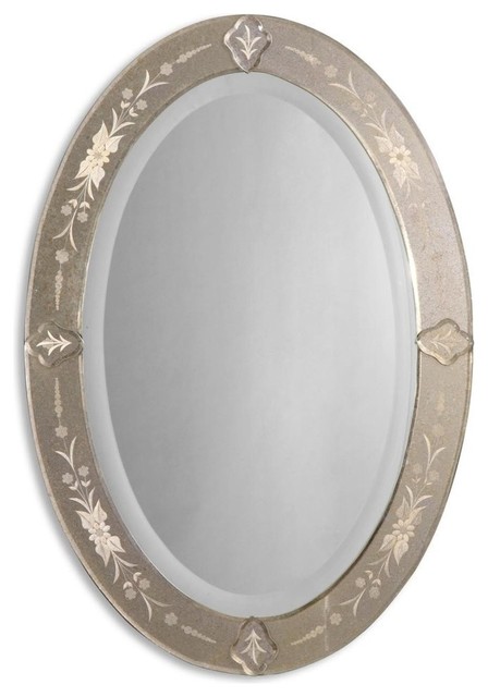 Uttermost Donna Antique Oval Mirror