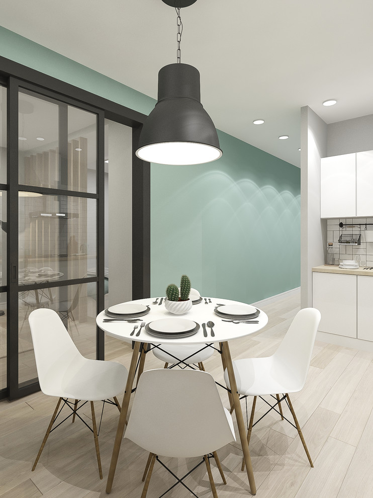 Однокомнатная квартира " Мятная скандинавия" 45 м2