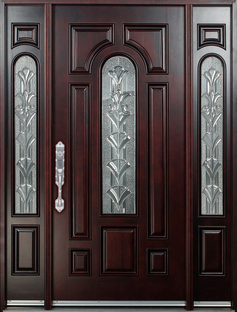 Right Hand Swinging Wood Front Entry Door With Sidelights Right Hand Swinging Wood Front Entry Door With Sidelights Traditional Doors By Us And Window