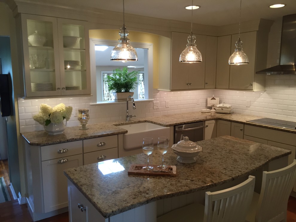 Off-white & White Kitchen with the Perfect Amount of "Glimmer"