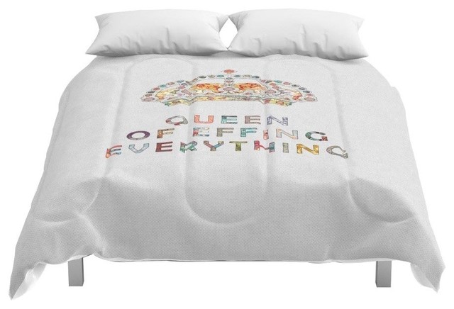 Her Daily Motivation Comforter Contemporary Comforters And