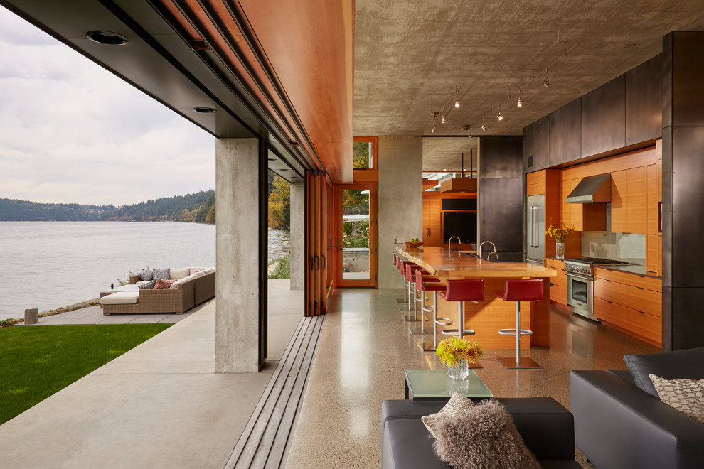 Bay House - Contemporary - Kitchen - Seattle - by McClellan Architects