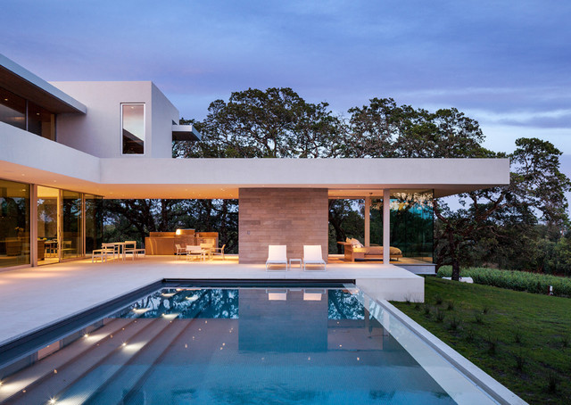 Windsor Select Limestone Modern  Pool  Houston by 