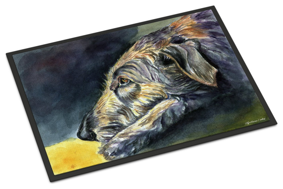 7353MAT Irish Wolfhound Sleeper Indoor or Outdoor Mat, 18 x 27, 18 x 27" Contemporary