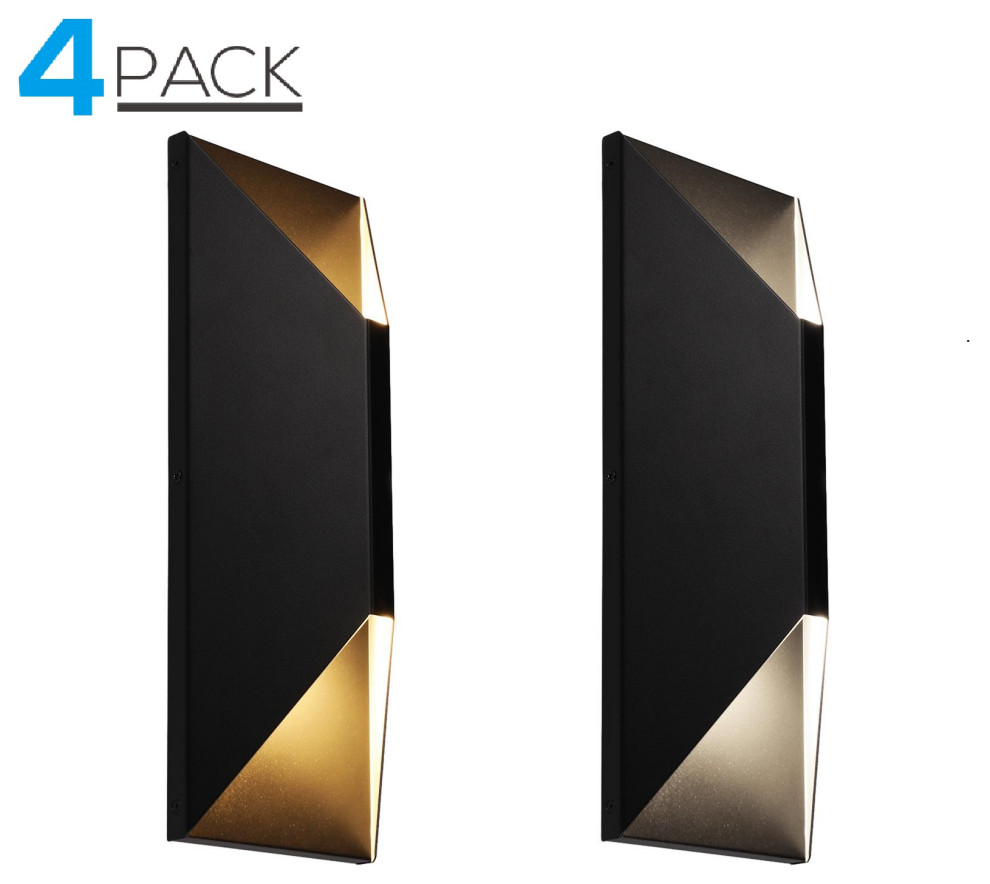 4 Pack LED 5CCT Dimmable Up Down Wall Light, 100-277V 14