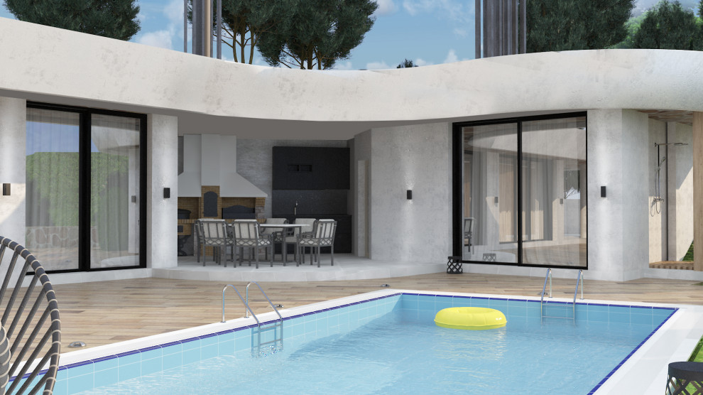 Вилла в Дюрсо. Беседка. Баня.