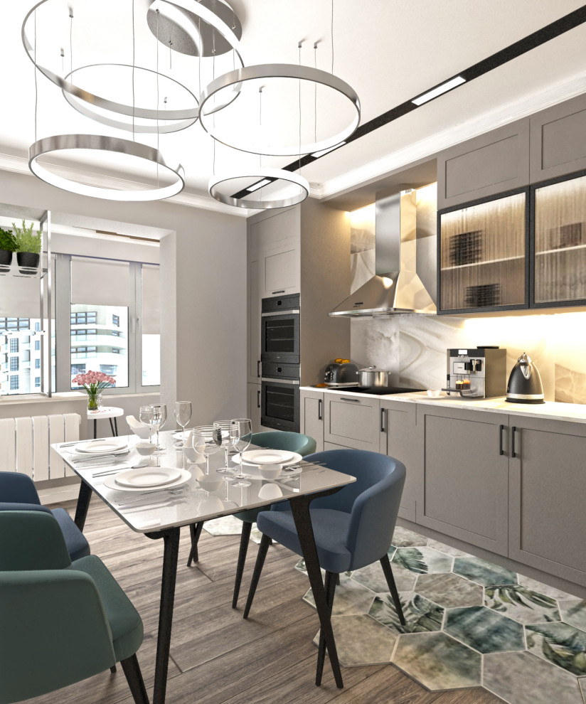 Трехкомнатная квартира в современном стиле в г. Новороссийск