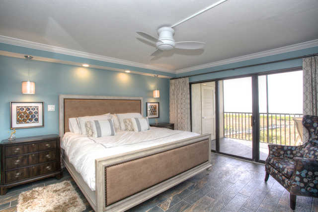 Beach style bedroom in Tampa.