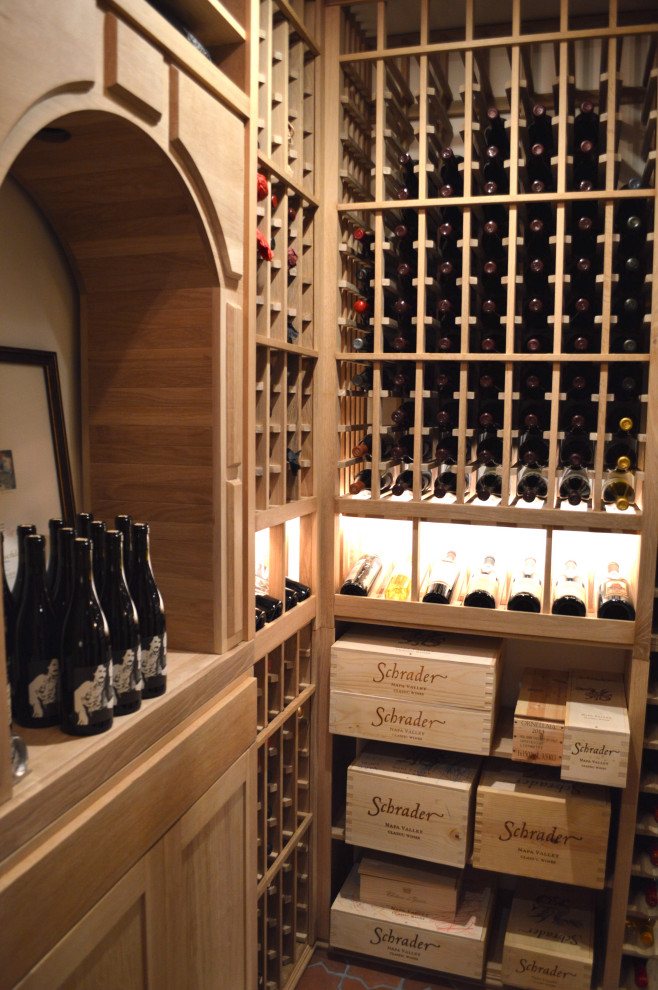 WalkIn Wine Room in Los Angeles with Decanting Area Wine Cellar