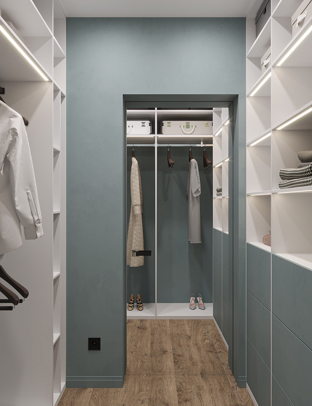 Спальня с гардеробной с/т Фестивальное, Курская область.