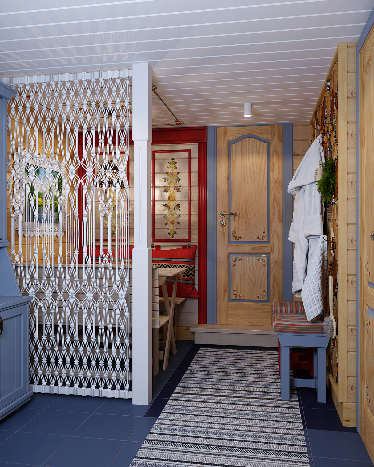 Баня с русскими мотивами