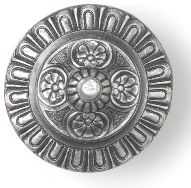 Kensington Knob Antique Pewter Cabinet And Drawer Knobs By