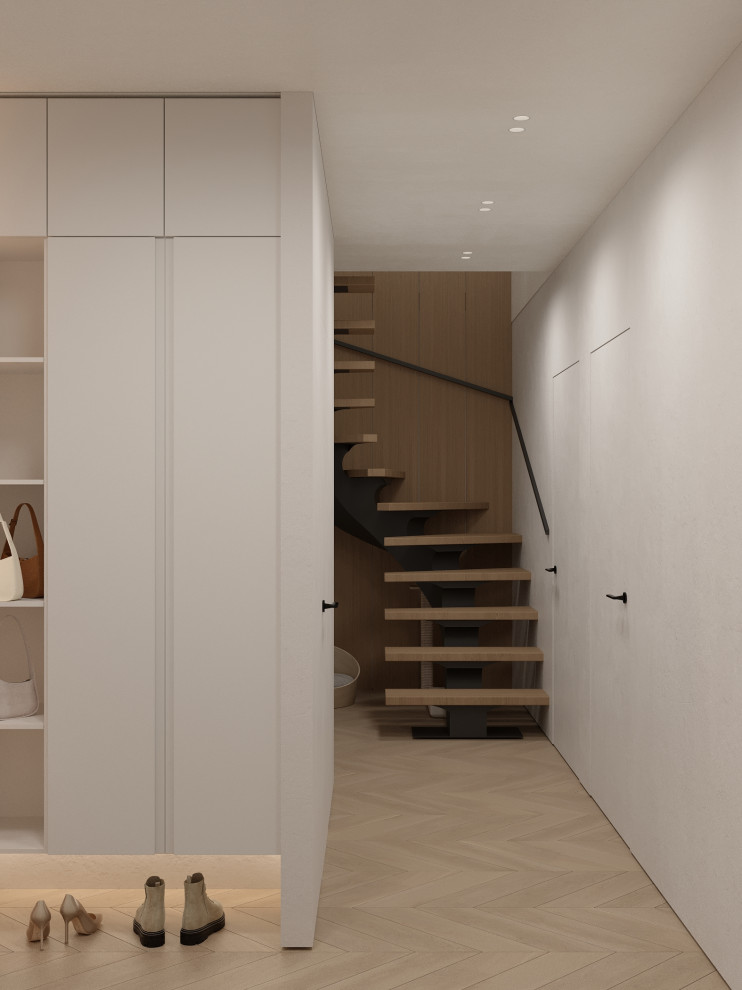 Проект 2-х уровневой квартире в эко-стиле.