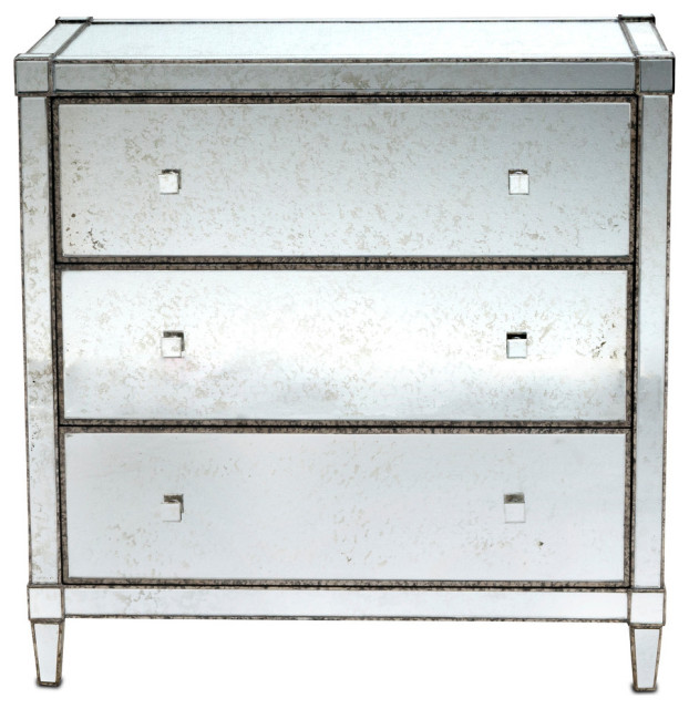 Monarch Three Drawer Chest Contemporary Dressers By Currey