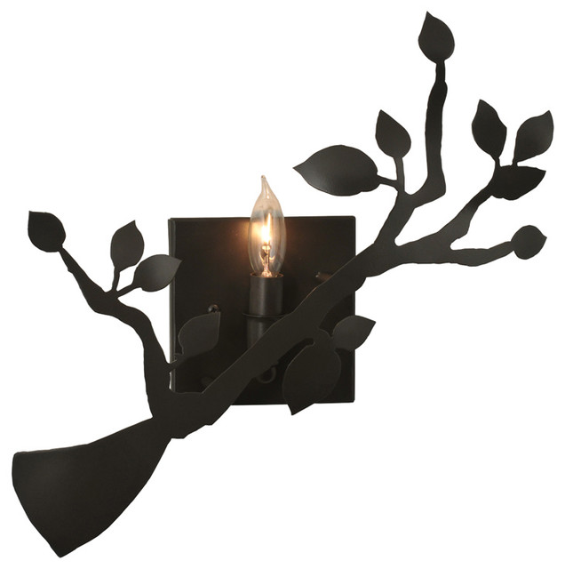 Meyda Lighting 14 5 W Oak Branch Wall Sconce Timeless Bronze