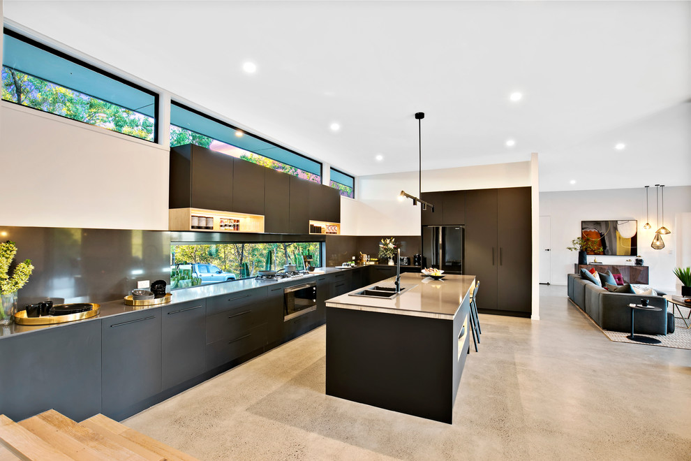 This is an example of a contemporary kitchen in Sunshine Coast.
