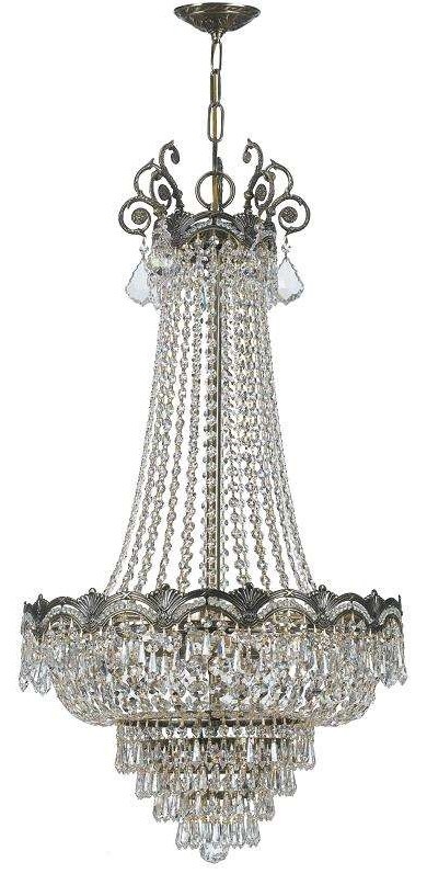 Crystorama Lighting 1487-HB-CL-MWP Majestic Traditional Chandelier