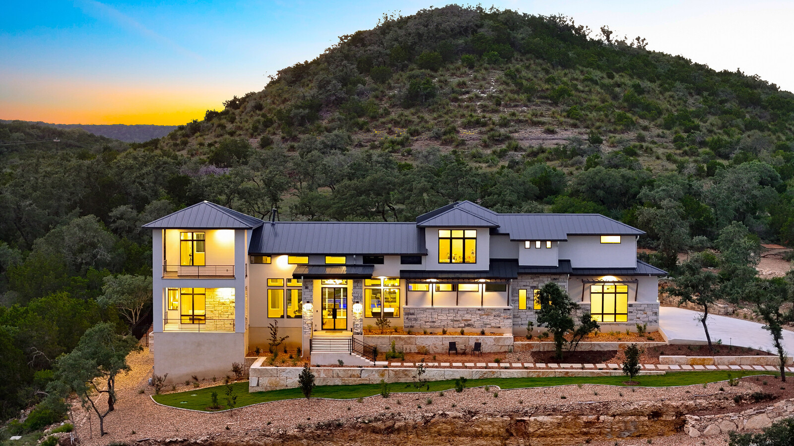 Inspiration for a modern exterior home remodel in Austin