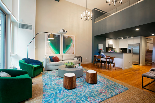 Garment District Triplex contemporary-living-room