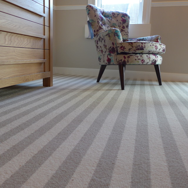 Striped Bedroom Carpet And Occasional Bedroom Chair Modern