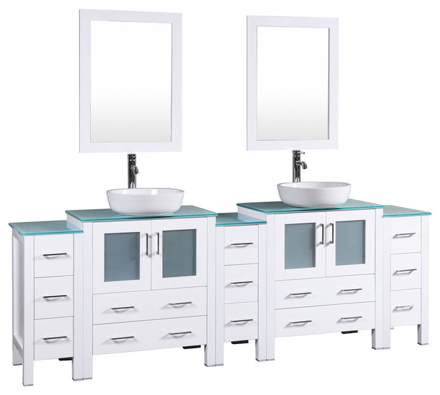 96 Bosconi Aw230bwlcwg3s Double Vanity
