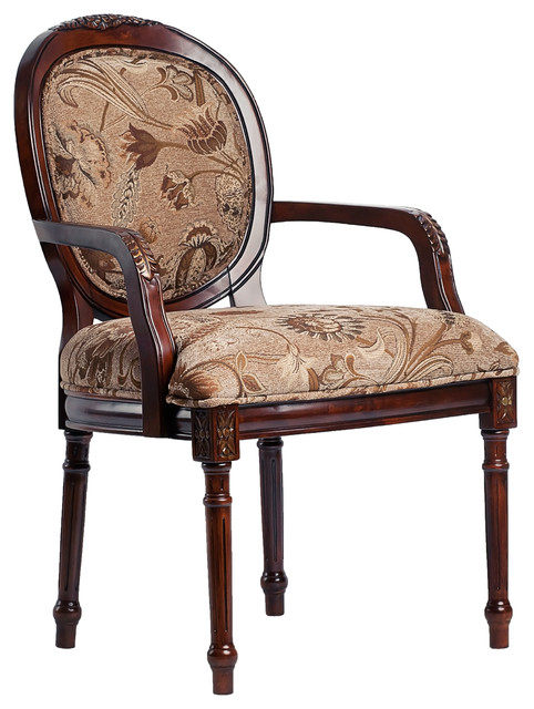 Belmont Round Back Accent Chair - Traditional - Armchairs And Accent