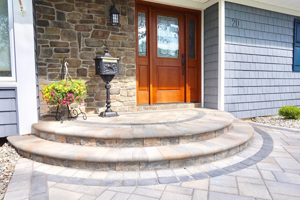 Freeold, Nj: Cultured Stone, Walkway & Landscaping
