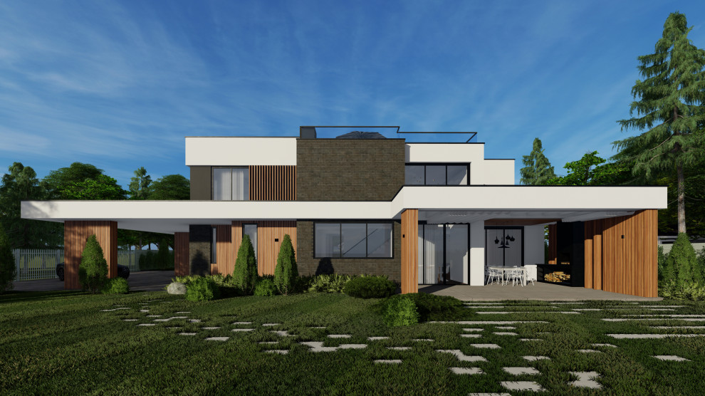 Частный жилой дом в современном стиле