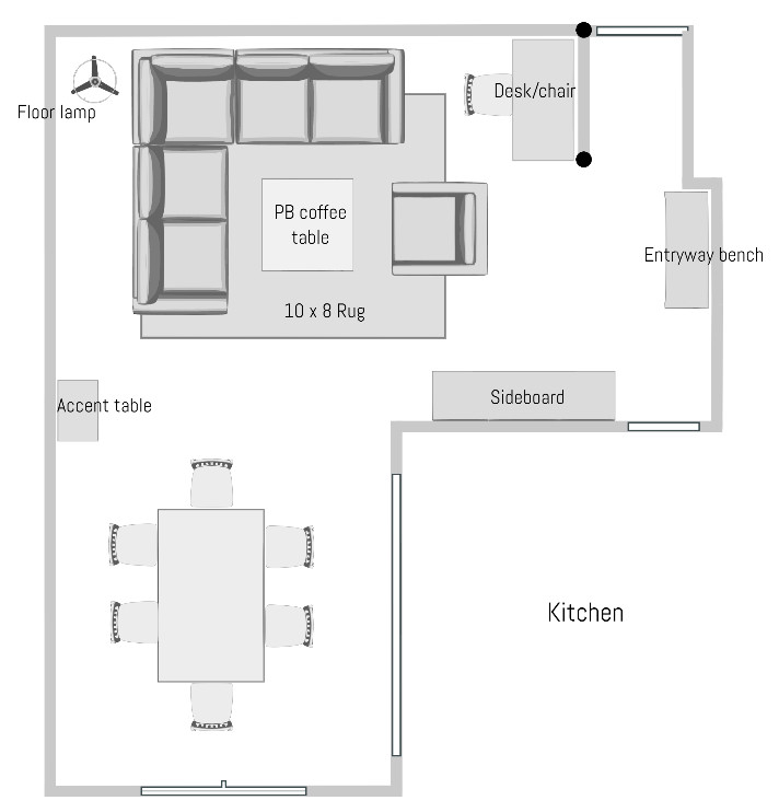 Example of a transitional home design design in New York