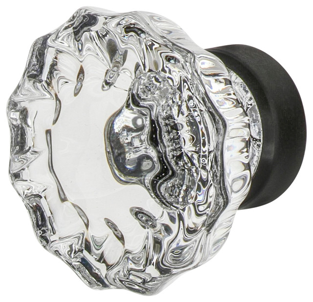 Crystal 1 3/8" Knob in Timeless Bronze And Drawer