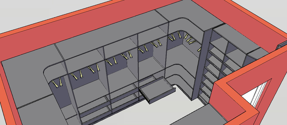 Эскиз гардеробной, правая часть