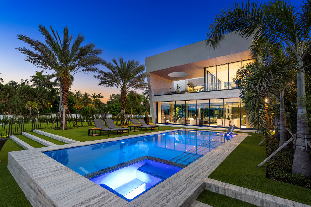 East Boca Raton Custom Home - Contemporary - Pool - Miami - by National ...