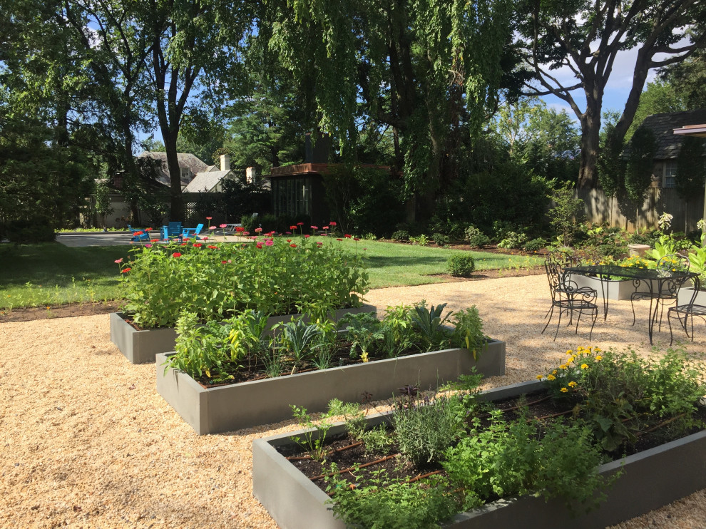 Pollinator garden in containers