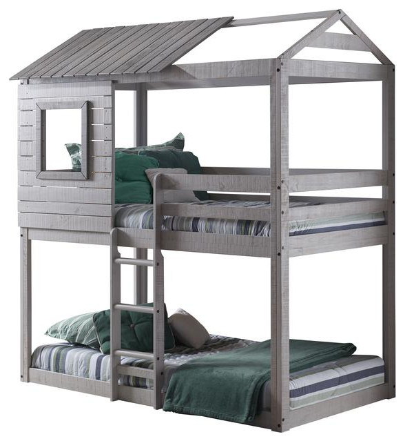Deer Blind Bunk Loft Farmhouse Bunk Beds by BisonOffice Houzz