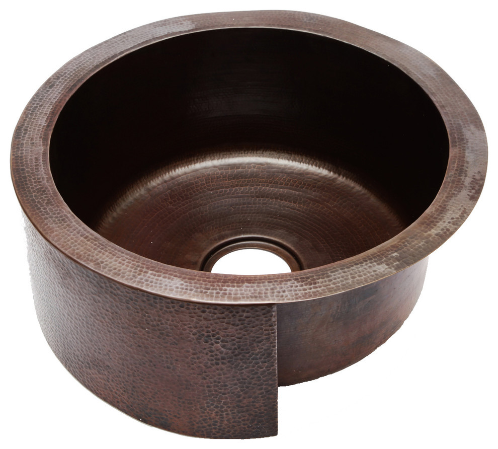 Round Apron Front Bar Sink by SoLuna Traditional Bar Sinks by