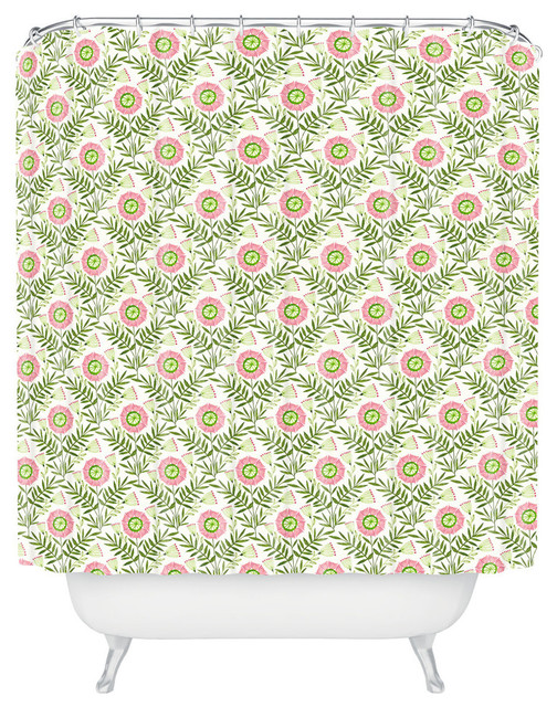 Deny Designs Cori Dantini Fancy Floral Shower Curtain, Standard 69"x72